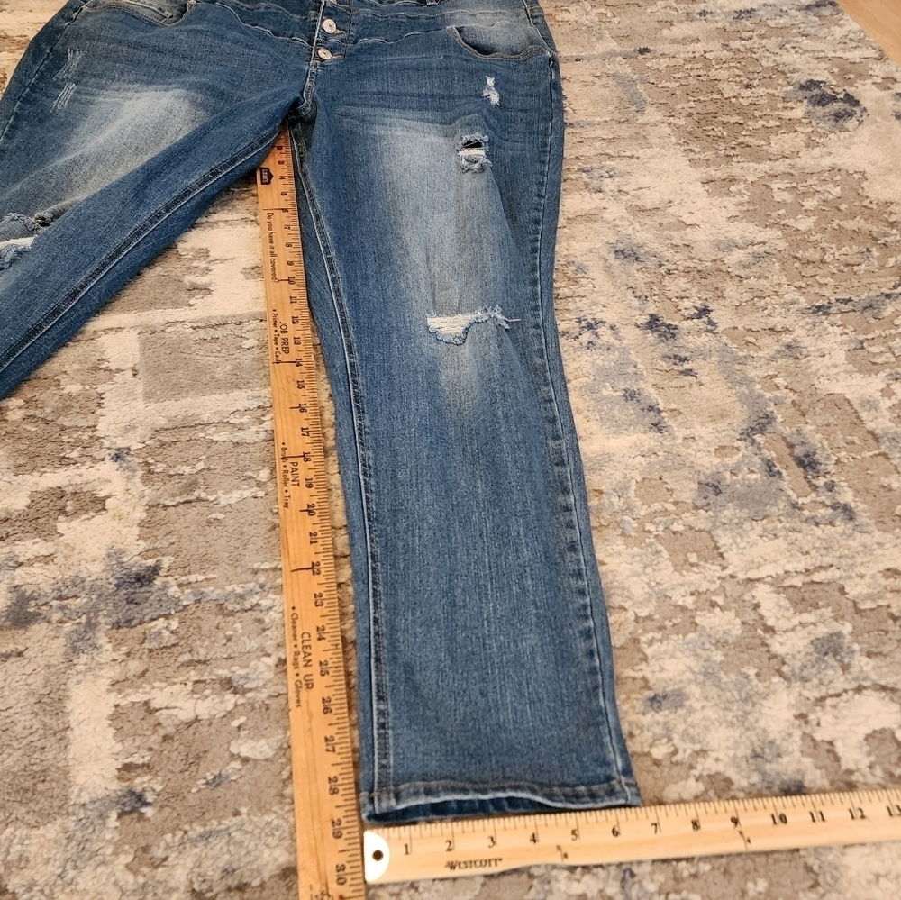 Gemma Rae Stretch Denim Highrise Distressed Jeans Women's Plus Size 24W - Picture 16 of 16